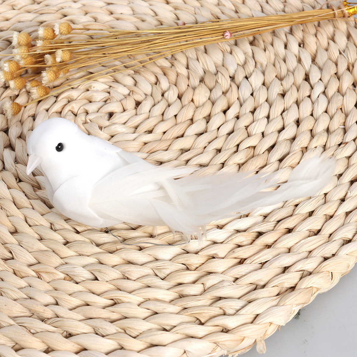 Bonsai Garden Display - 2Pcs Artificial Feather Birds Foam Decor
