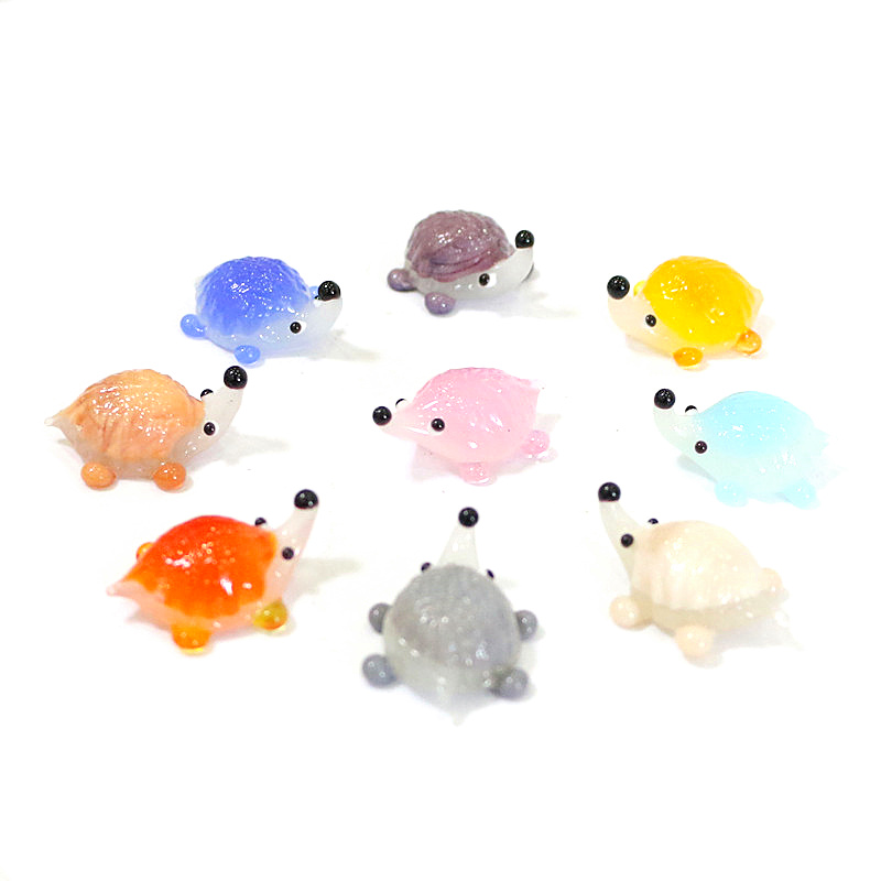 Handmade Mini Glass Hedgehog F - Japan Bonsai Garden ulasan dan harga