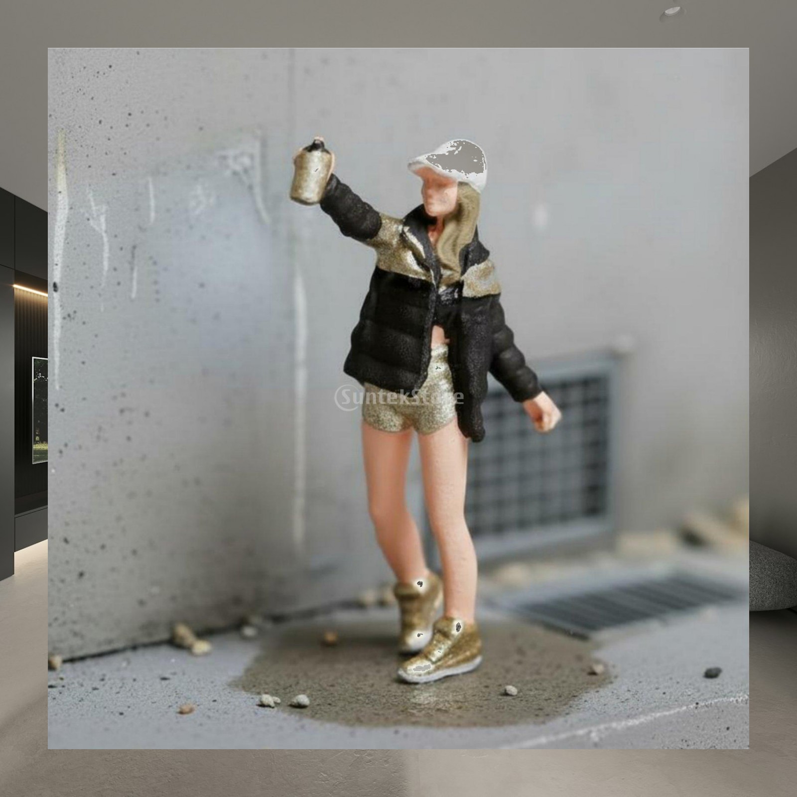 Resin Woman Figure HO Scale Ha - Bonsai Garden Display ulasan dan harga