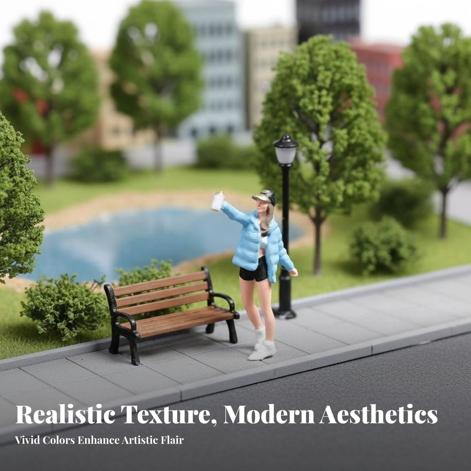 Resin Woman Figure HO Scale Ha - Bonsai Garden Display ulasan dan harga