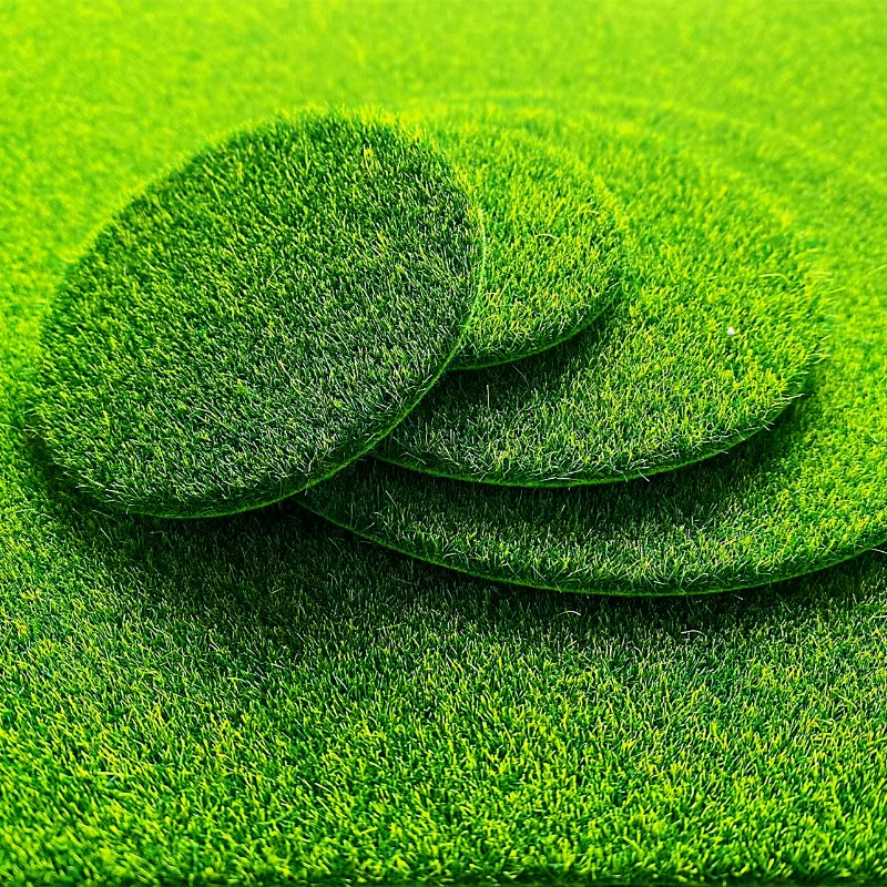 5/10Pcs Round Artificial Moss  - Bonsai Repotting Mat ulasan dan harga