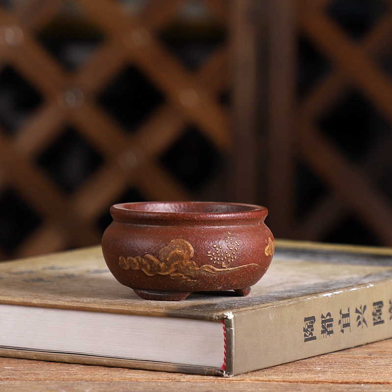 Purple Sand Bonsai Pot Traditi - Bonsai Garden With Sand ulasan dan harga
