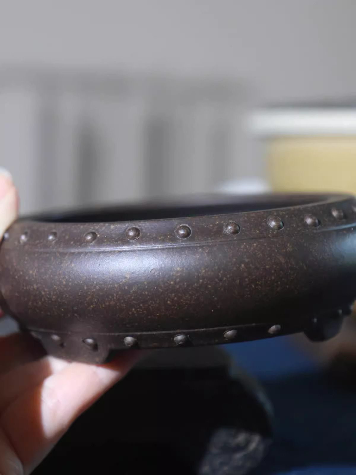 Ceramic Circle Bonsai Pot, Mad - Bonsai Garden With Sand ulasan dan harga