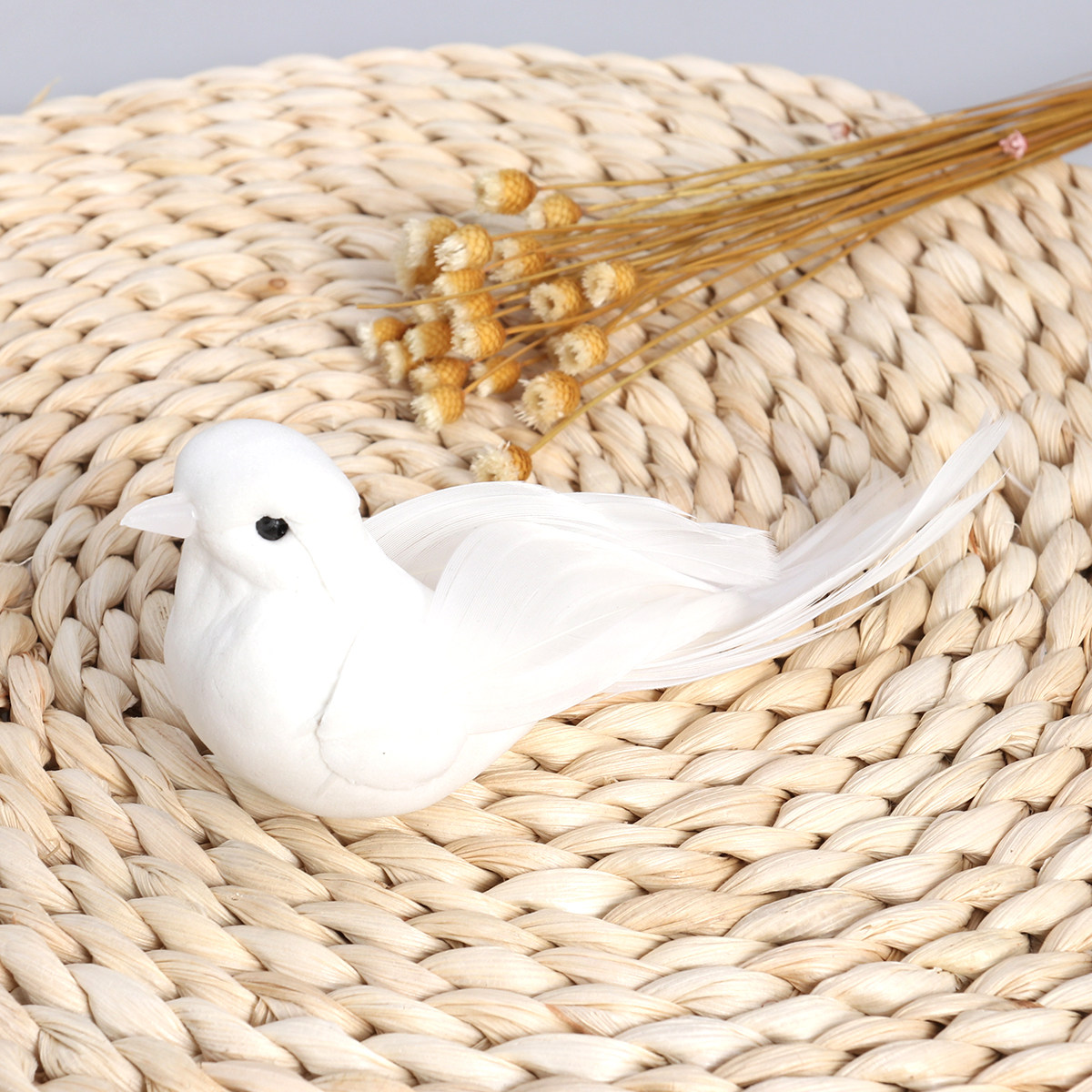 2Pcs Artificial Feather Birds  - Bonsai Garden Display ulasan dan harga