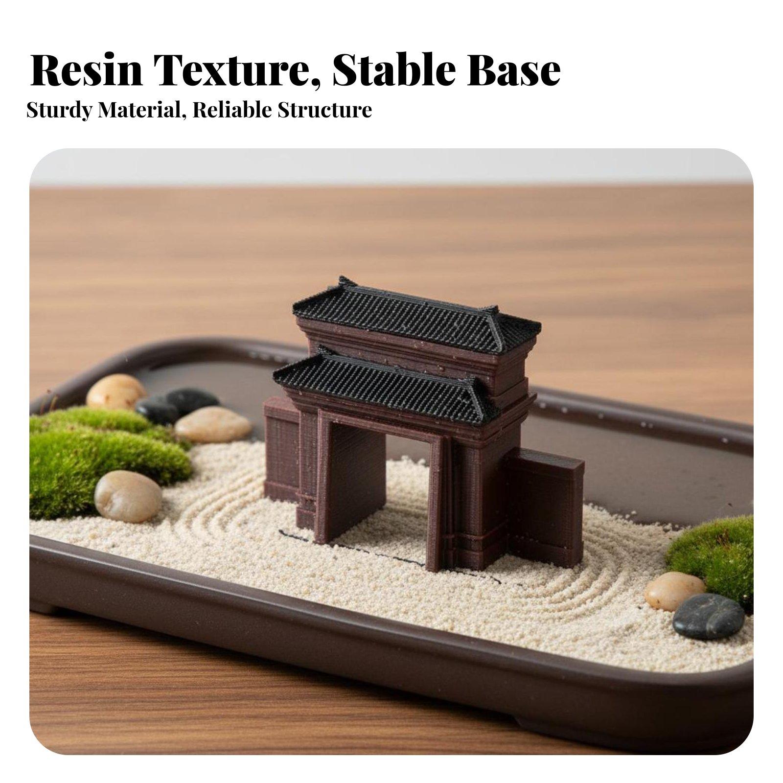 Handcrafted Resin House Figuri - Bonsai Garden Display ulasan dan harga