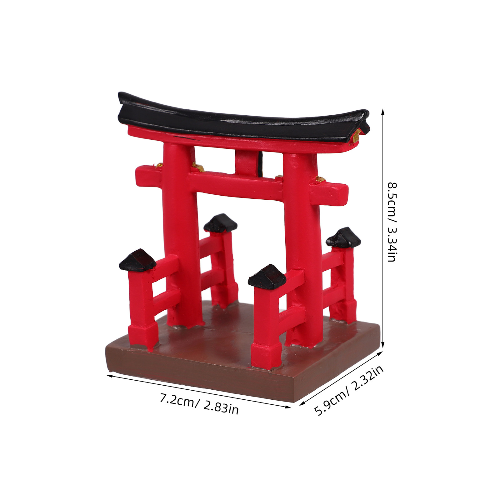 Miniature Resin Japanese Torii - Bonsai Garden With Sand ulasan dan harga