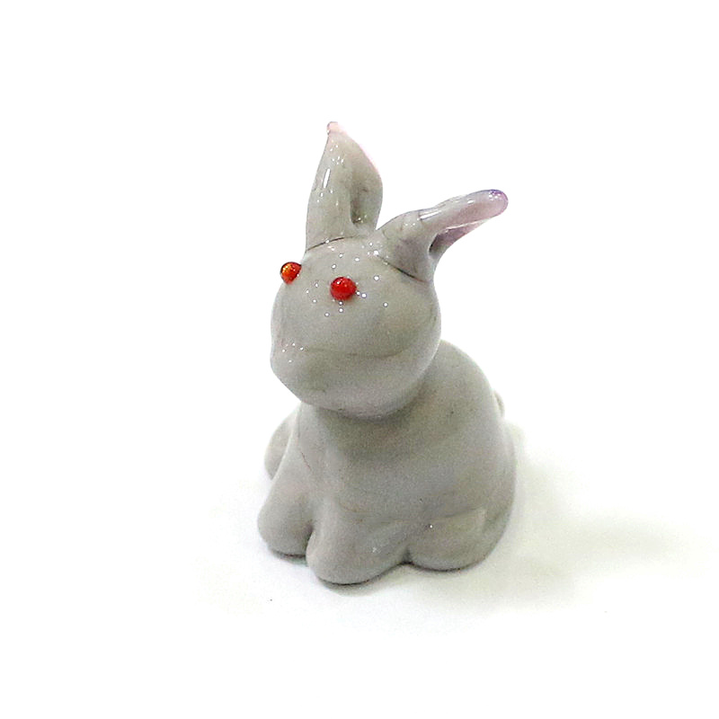 2pcs Mini Glass Bunny Figurine - Japan Bonsai Garden ulasan dan harga