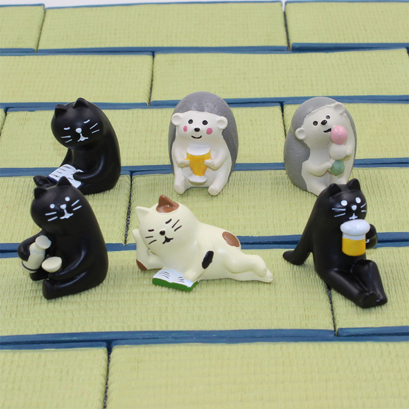 Decole Black Cat Bear Hedgehog - Japan Bonsai Garden ulasan dan harga