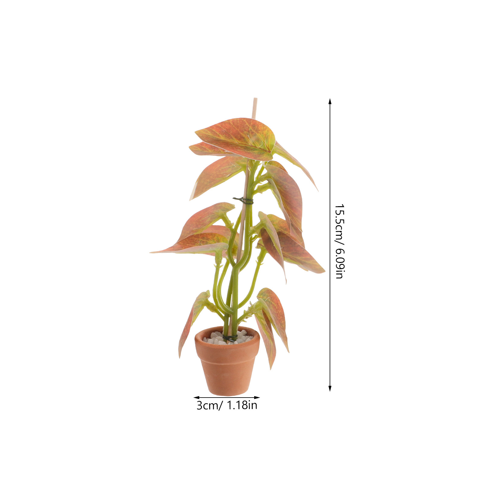 3Pcs Miniature Potted Plants R - Bonsai Garden Display ulasan dan harga