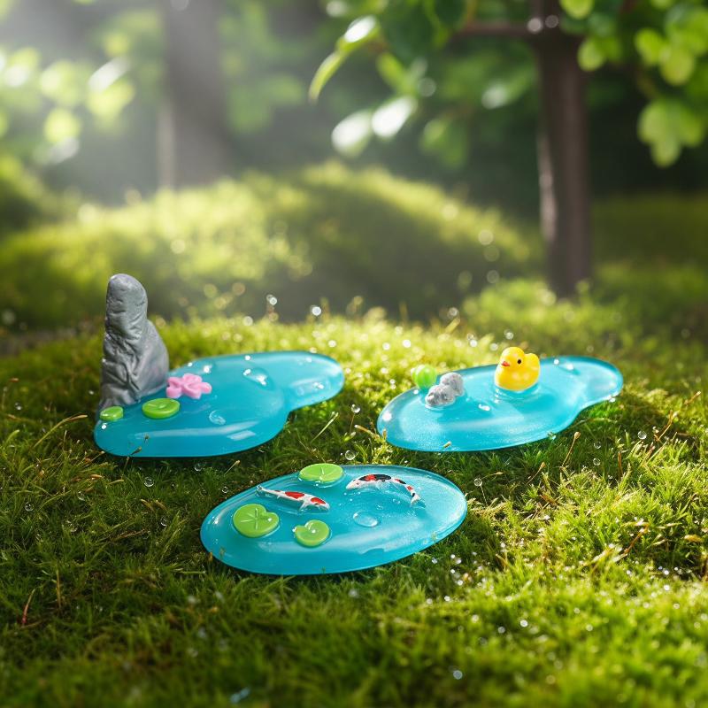 Mini Resin Pond Ornaments Koi  - Bonsai Garden With Koi Pond ulasan dan harga