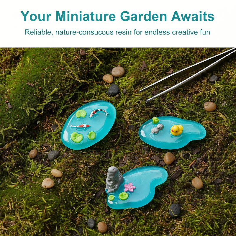 Mini Resin Pond Ornaments Koi  - Bonsai Garden With Koi Pond ulasan dan harga
